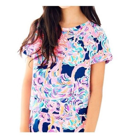 Lilly Pulitzer Dossie Terry Cloth Top Size Medium - Picture 1 of 6